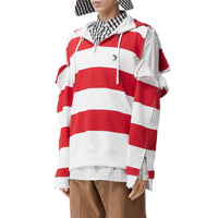 RED PATTERN Hoodie rayé en coton avec zips