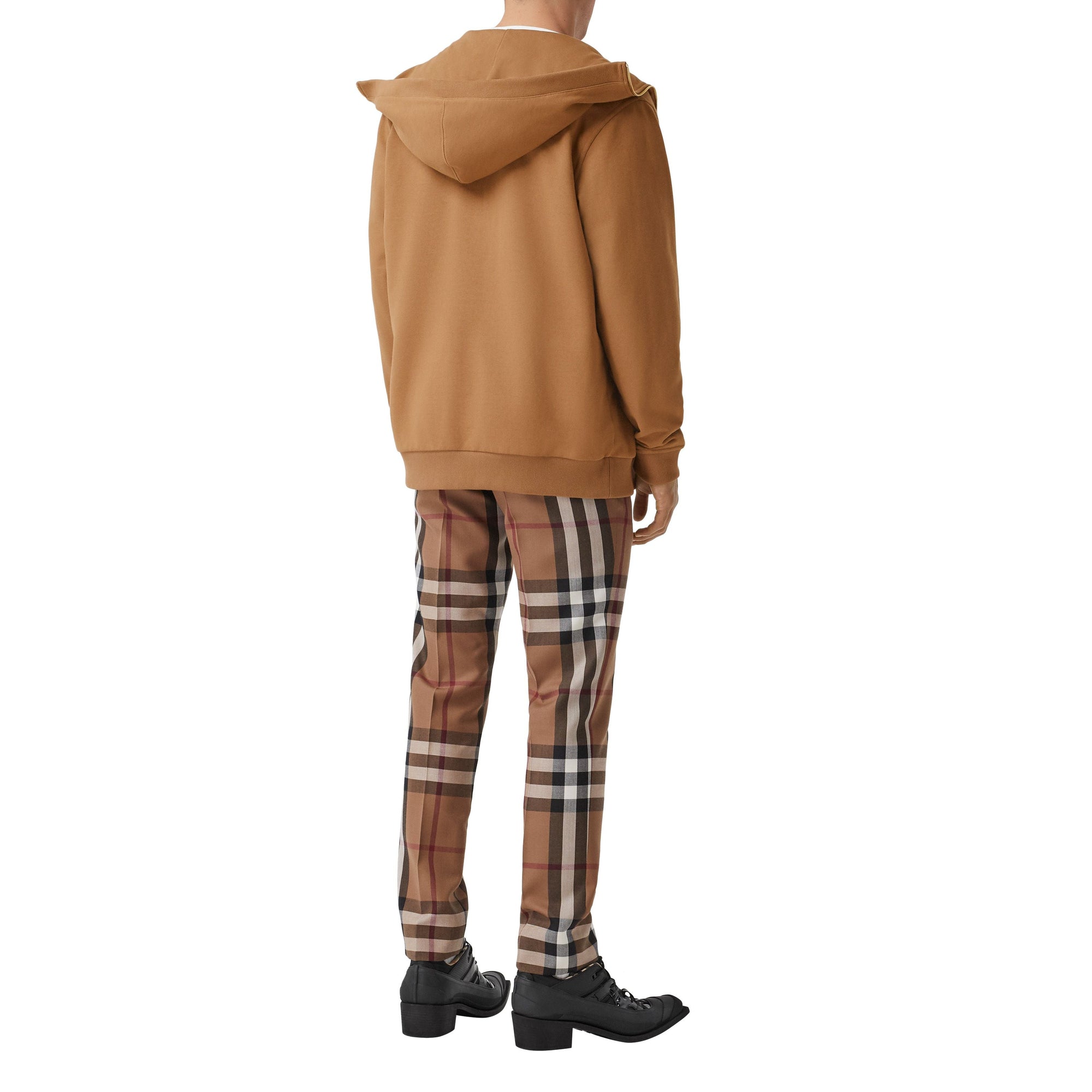 FAWN Haut à col entonnoir en coton avec logo appliqué
