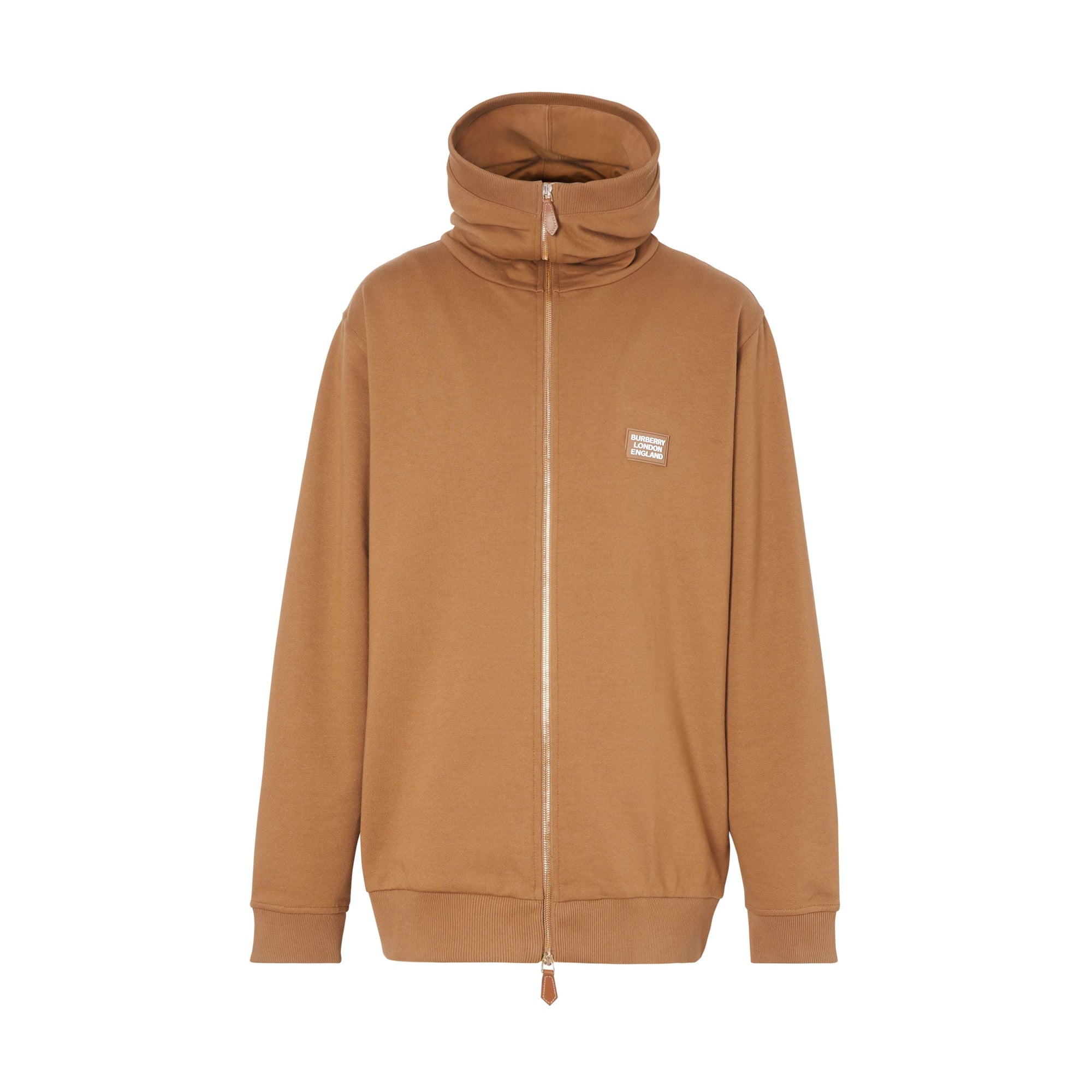 FAWN Haut à col entonnoir en coton avec logo appliqué