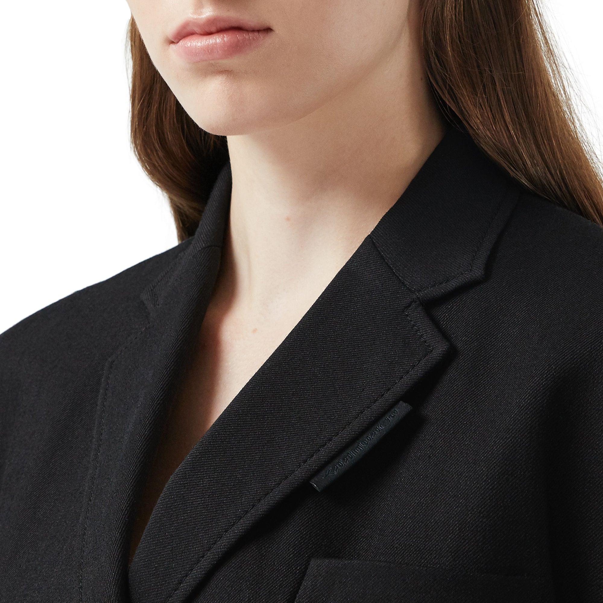 Blazer déstructuré en sergé technique - Noir