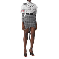 BLACK IP PATTERN Minijupe vichy à nouer