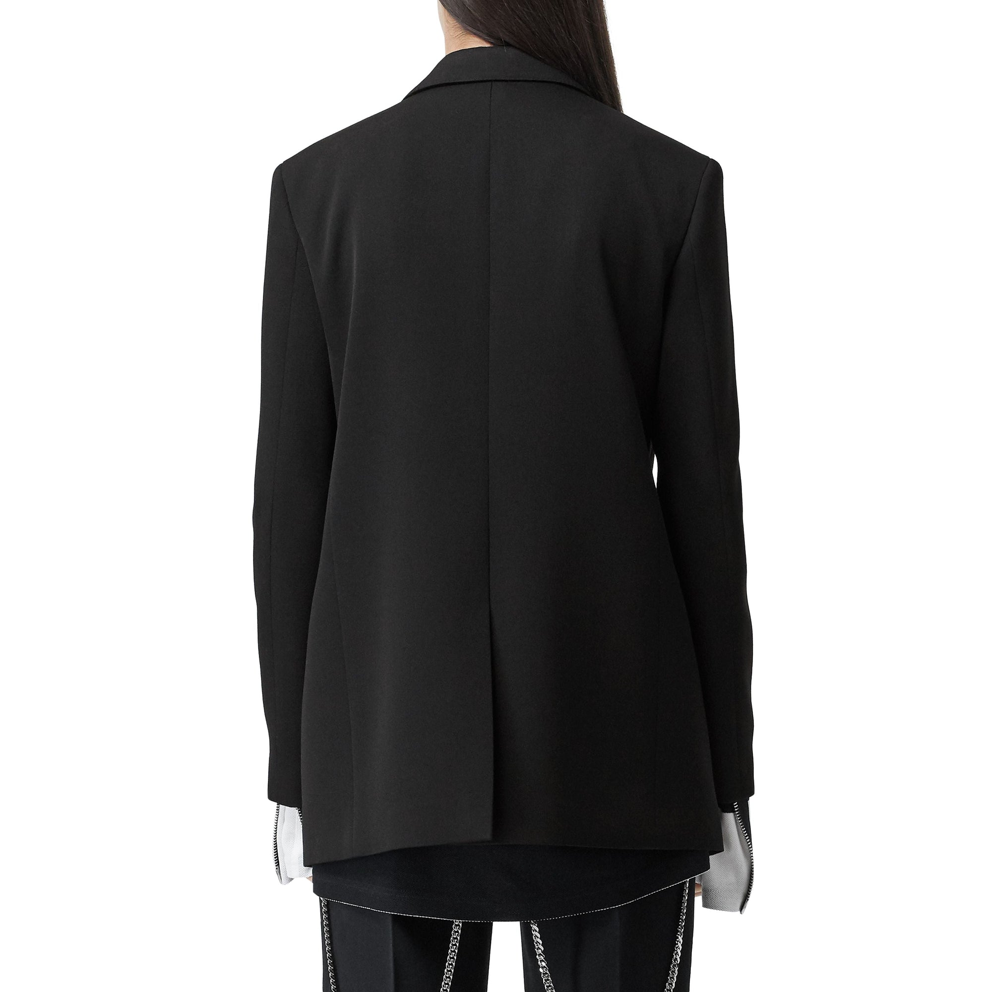 Blazer en laine avec chaîne - Noir