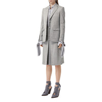 Blazer en jersey de laine technique - Camaïeu de gris taupe