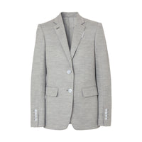 GREY TAUPE MELANGE Blazer en jersey de laine technique
