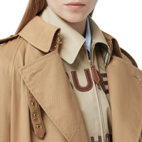 Trench ultralong en gabardine de coton - Fauve doux