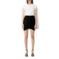 BLACK Minijupe en jersey ruché