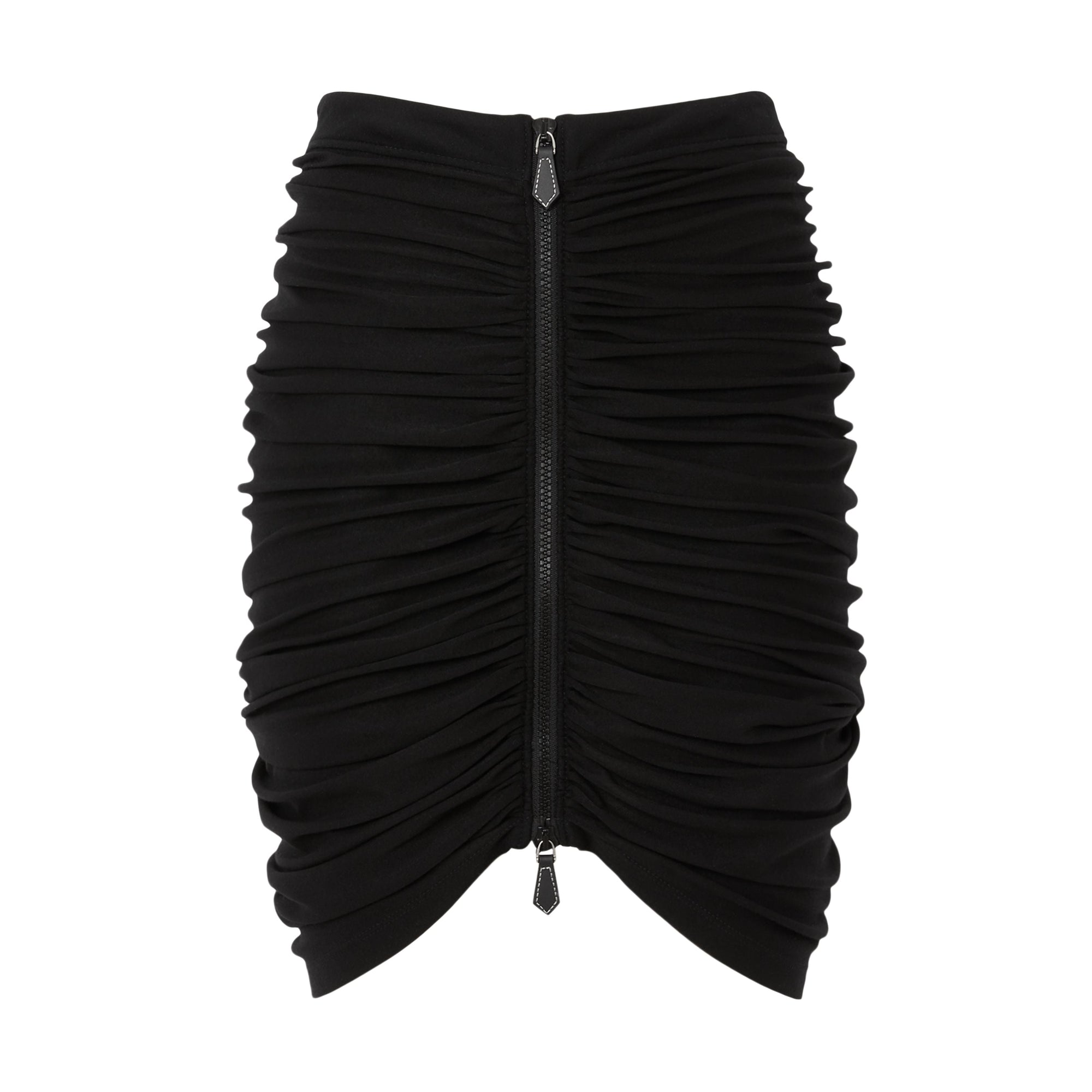 BLACK Minijupe en jersey ruché