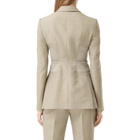 Blazer en laine technique avec découpes - Gris