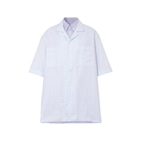PALE BLUE Double chemise oversize rayée et vichy
