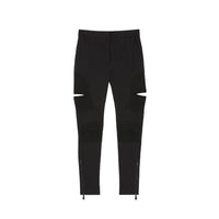 Pantalon skinny en sergé technique avec découpes - Noir