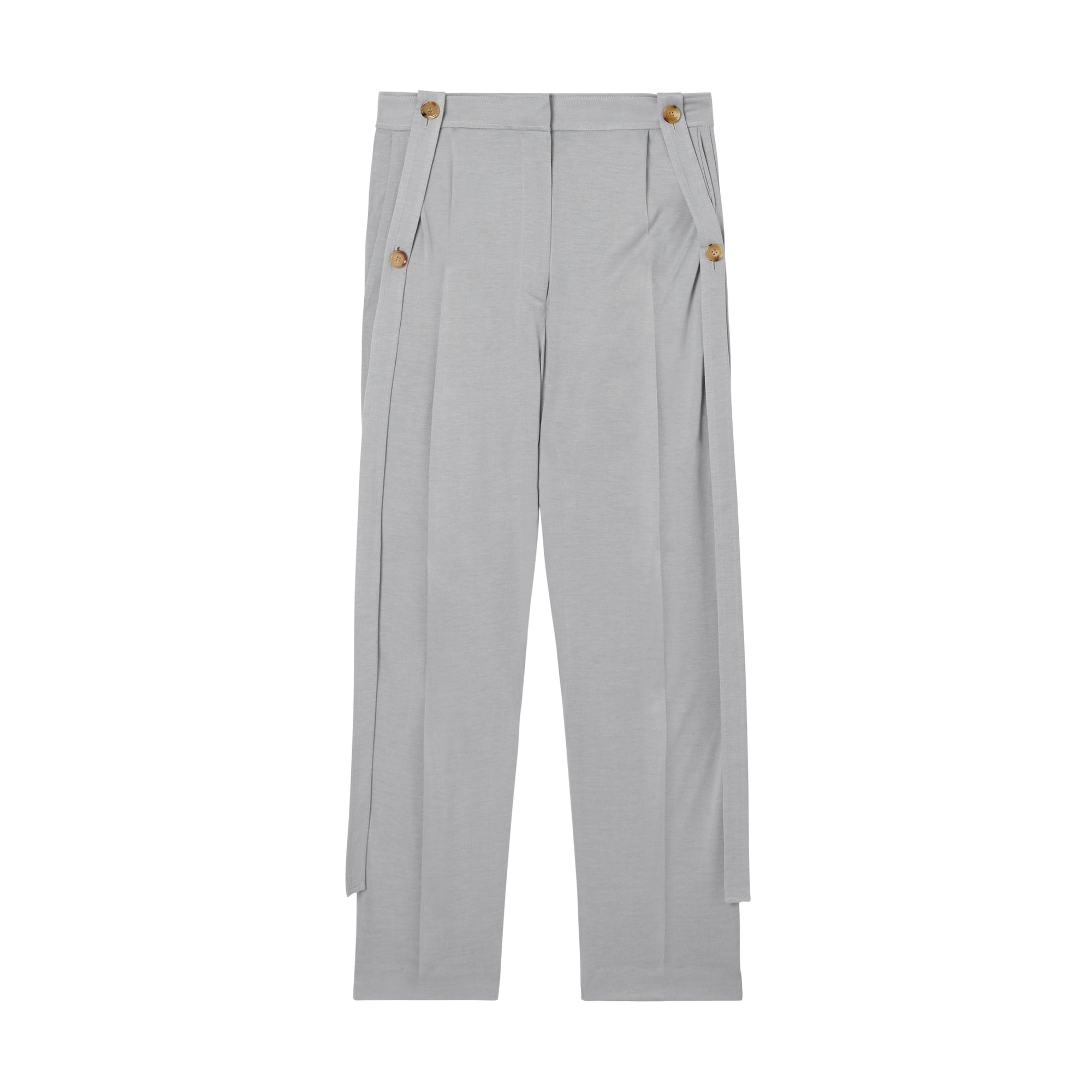 HEATHER MELANGE Pantalon tailleur sur mesure en jersey avec sangles