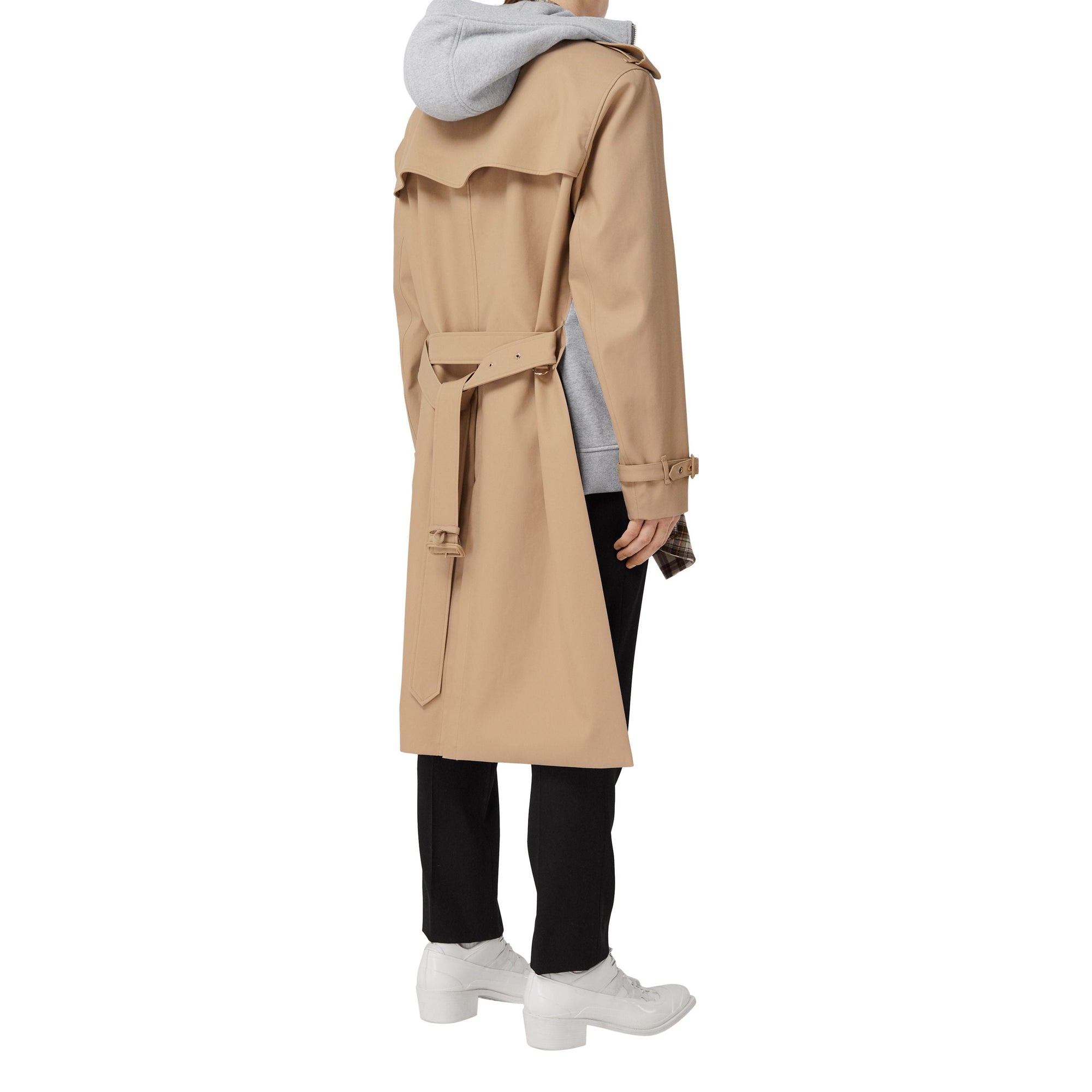 SOFT FAWN Trench déstructuré en coton et jersey