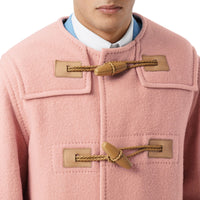 DUSTY PINK Duffle-coat en laine feutrée avec Vintage check