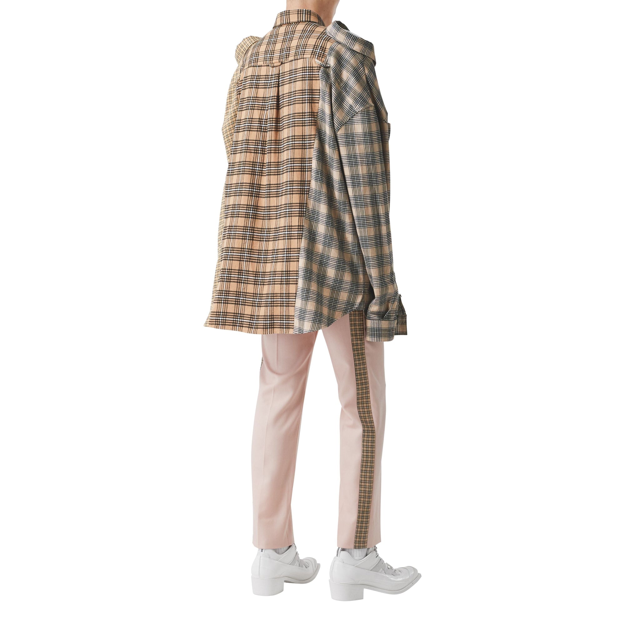 CAMEL CHECK Chemise déstructurée en flanelle de coton check