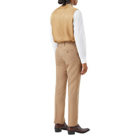CAMEL Chemise en soie à panneaux et fines rayures