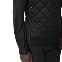 BLACK Chemise en jersey de soie avec panneau matelassé amovible