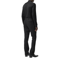 BLACK Chemise en jersey de soie avec panneau matelassé amovible