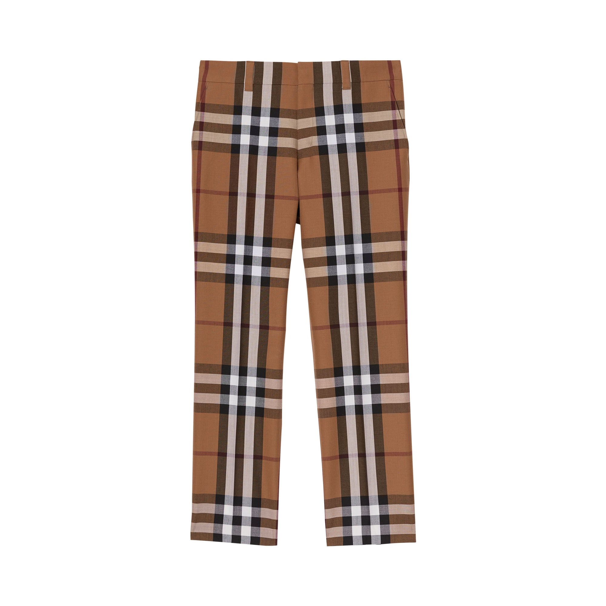 BIRCH BROWN CHECK Pantalon de costume en laine House Check