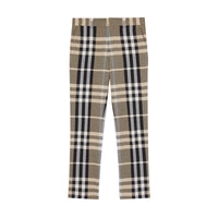 DUSTY SAND IP PTTN Pantalon de costume slim en coton technique check