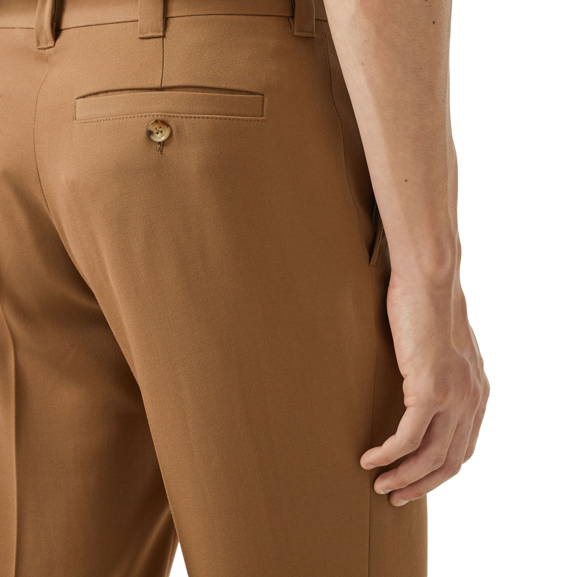 FAWN Pantalon en laine grain de poudre