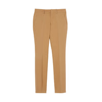 DARK TAN Pantalon de costume en sergé de laine