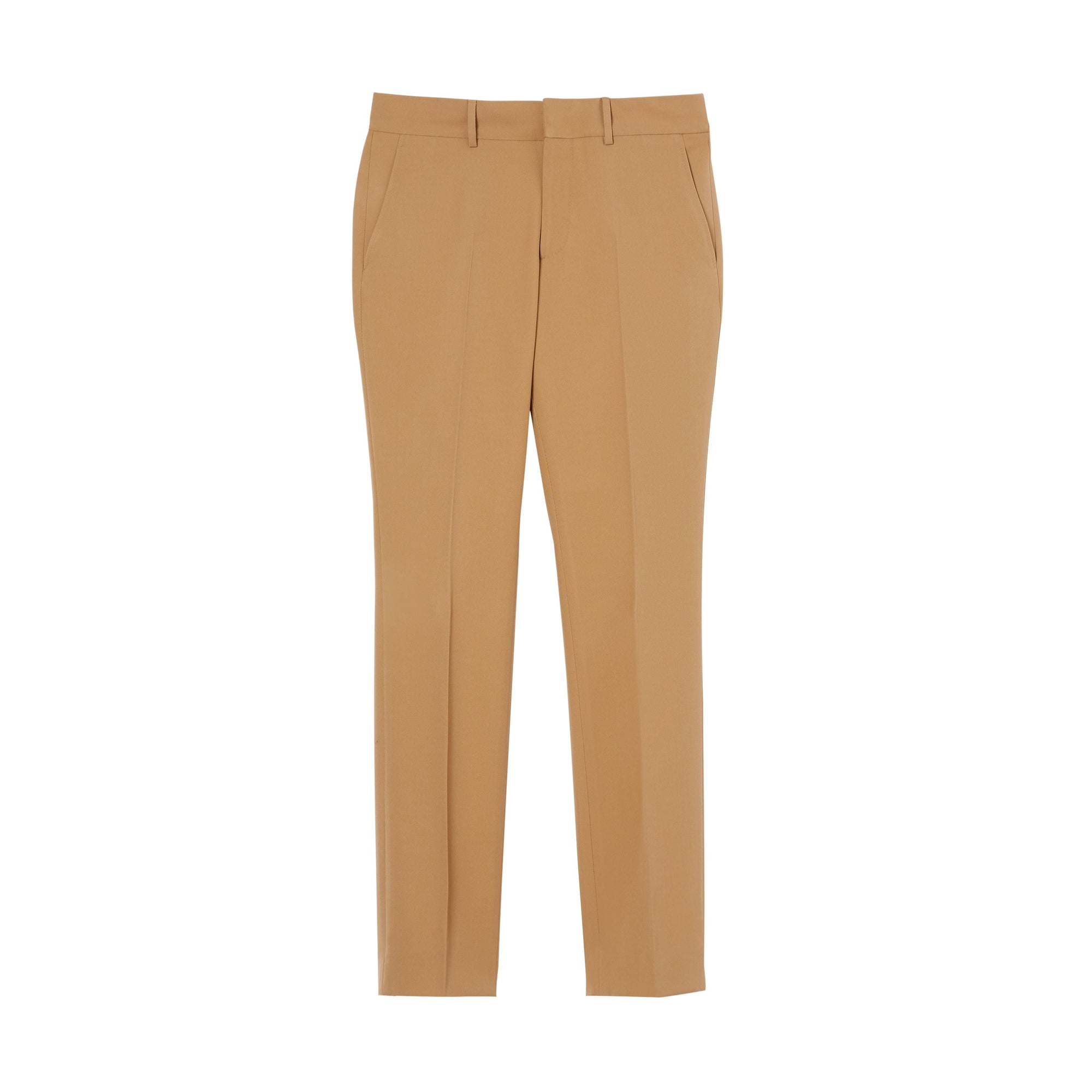 DARK TAN Pantalon de costume en sergé de laine