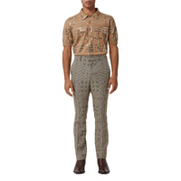 BROWN IP PTTN Pantalon de costume en laine et lamé check