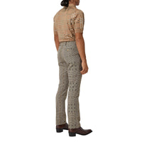 BROWN IP PTTN Pantalon de costume en laine et lamé check