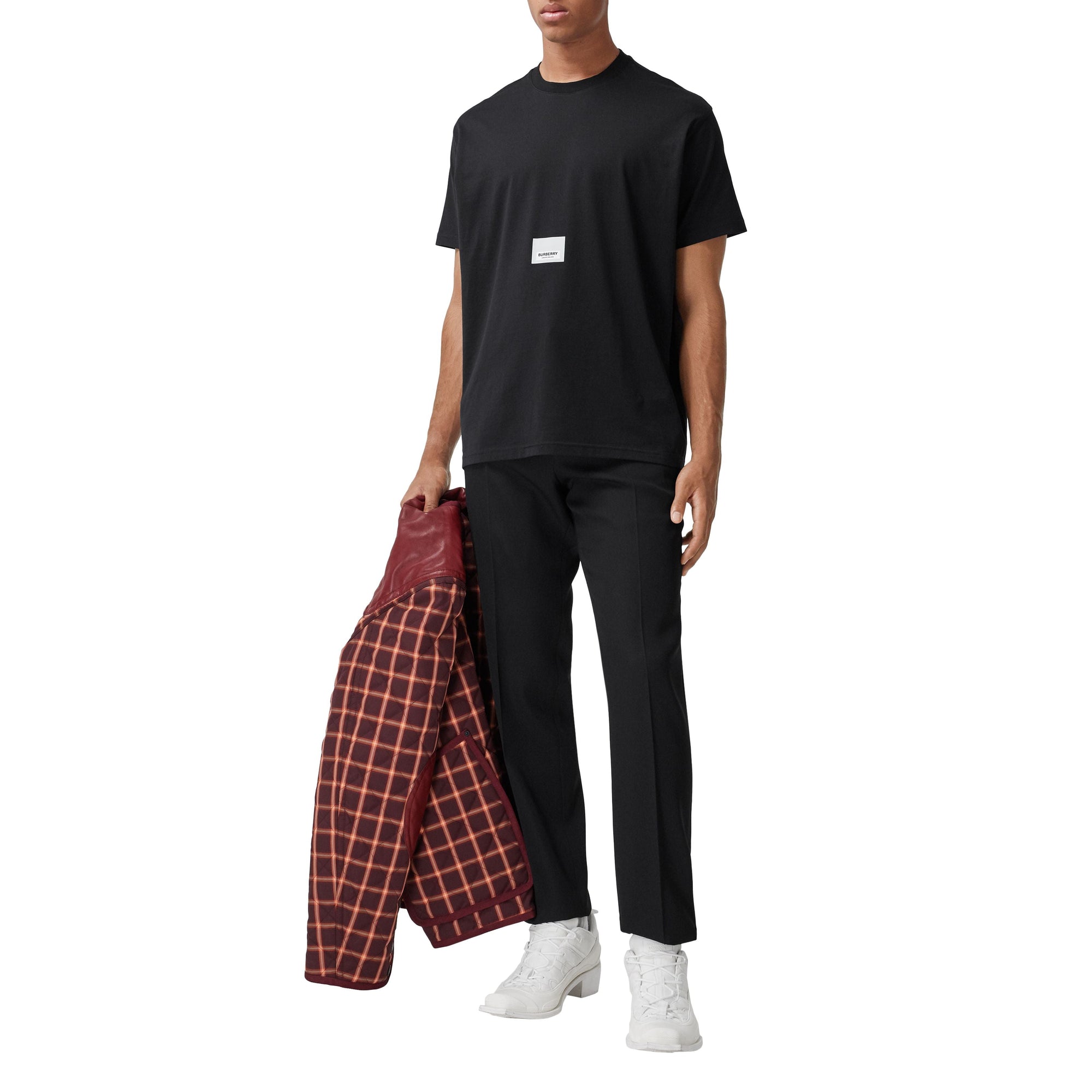 BLACK T-shirt en coton avec logo