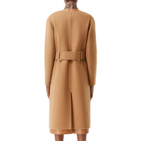 CAMEL Manteau portefeuille en cachemire double face et cuir d'agneau