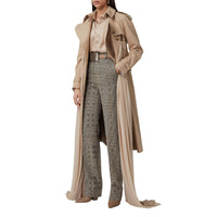BROWN IP PTTN Pantalon tailleur en jacquard de laine check