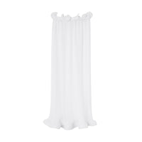 OPTIC WHITE Jupe plissée à volants en mousseline