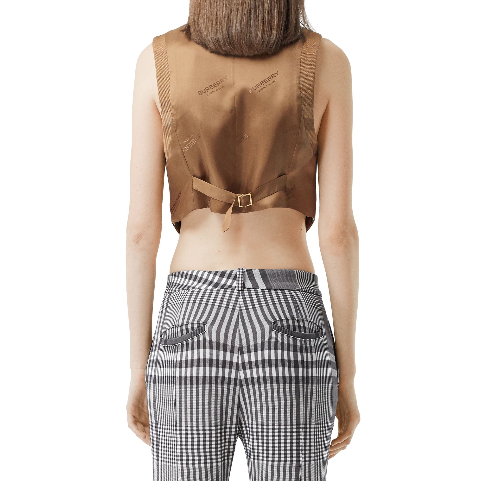 DARK MOCHA IP PTTN Jodhpurs en jersey stretch check