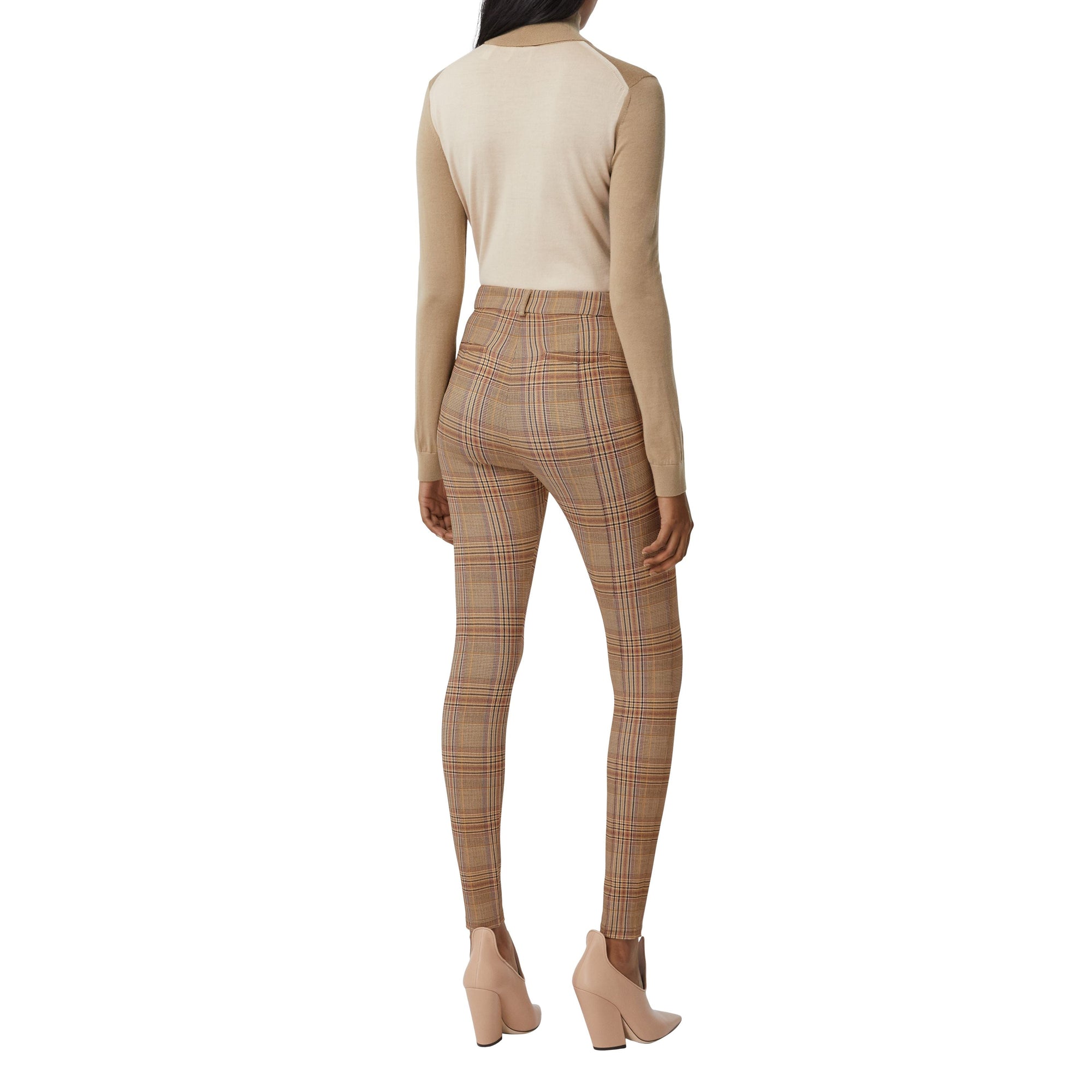 DARK HONEY Jodhpur en jersey stretch check
