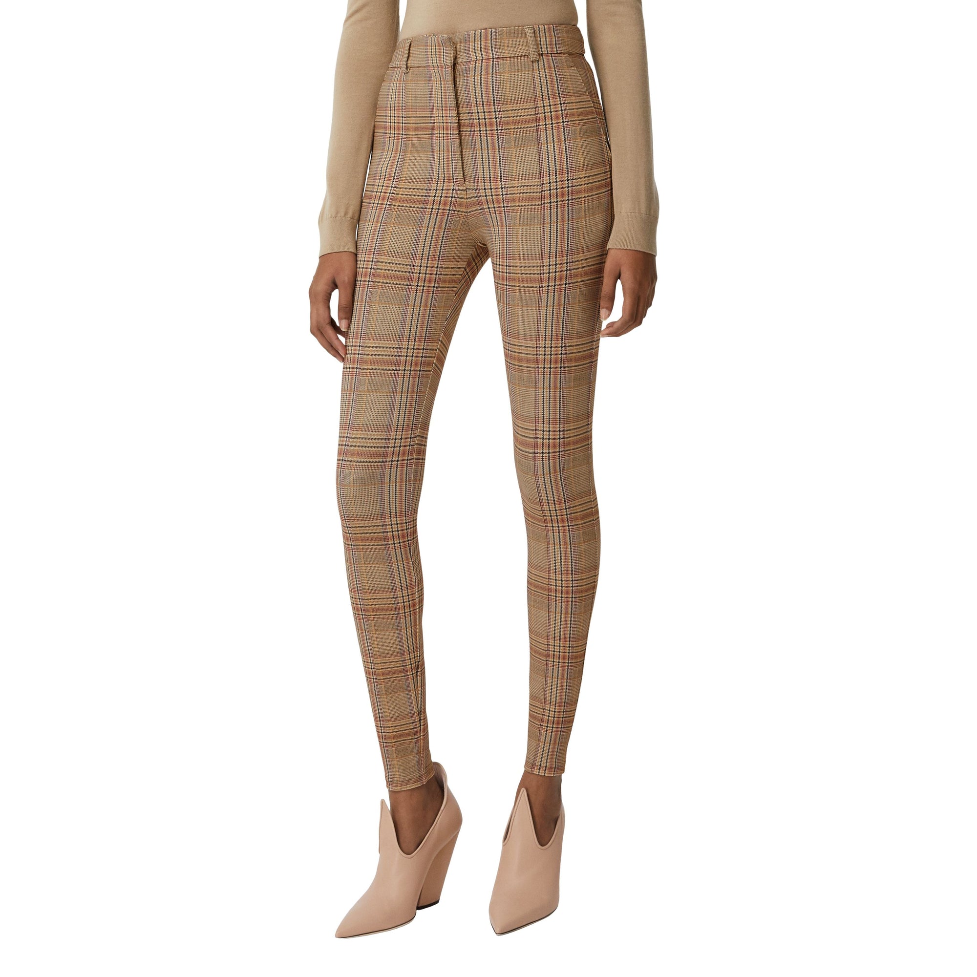 DARK HONEY Jodhpur en jersey stretch check