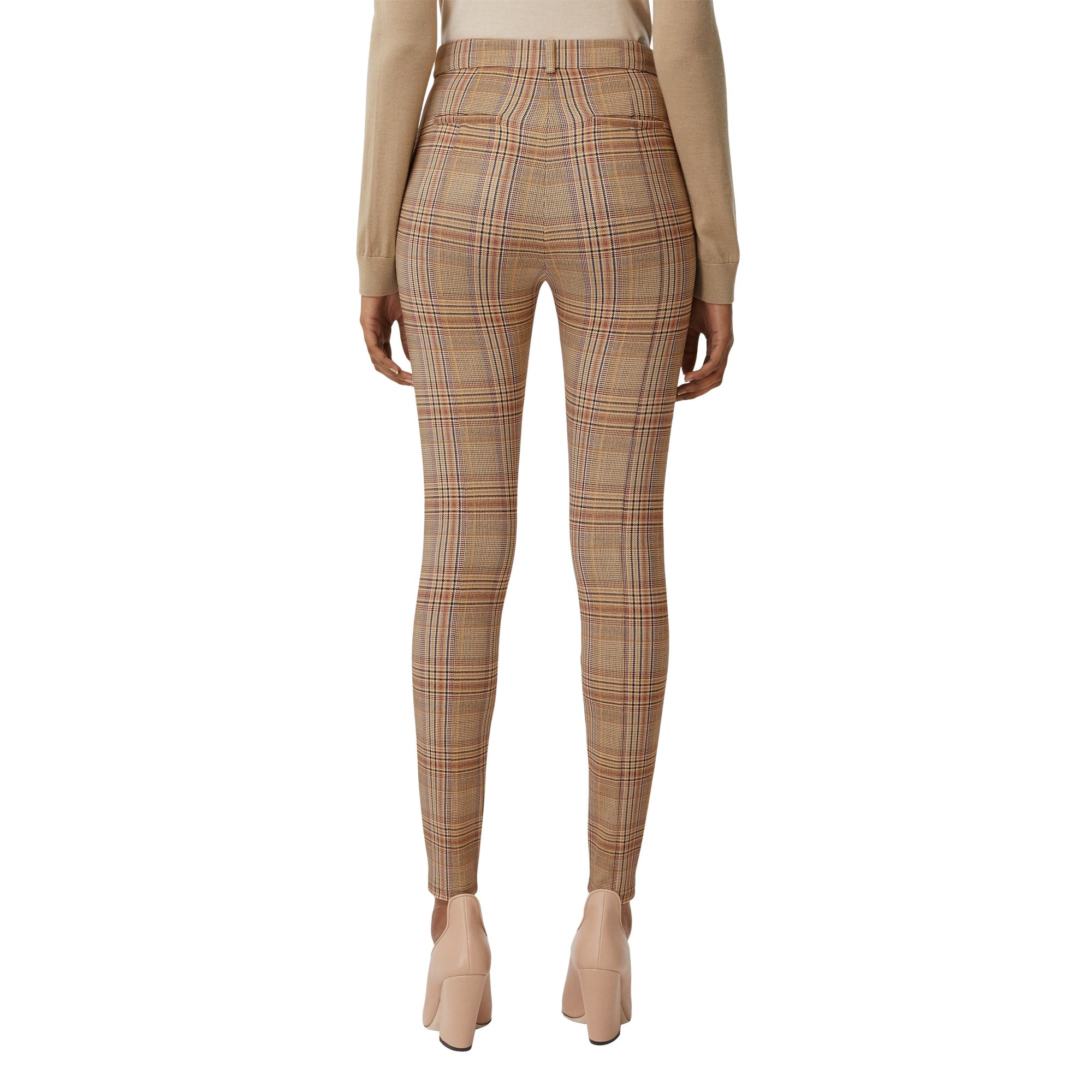 DARK HONEY Jodhpur en jersey stretch check