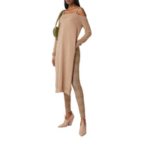 DARK HONEY Jodhpur en jersey stretch check