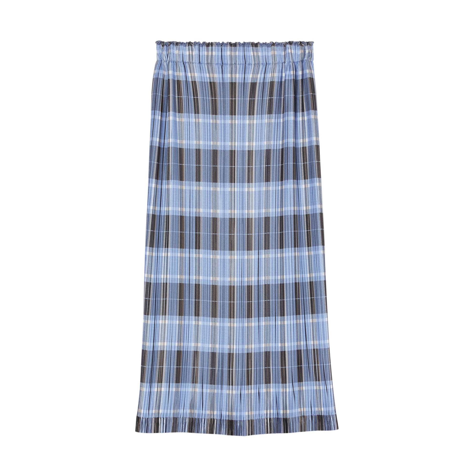 PALE BLUE CHECK Jupe plissée check