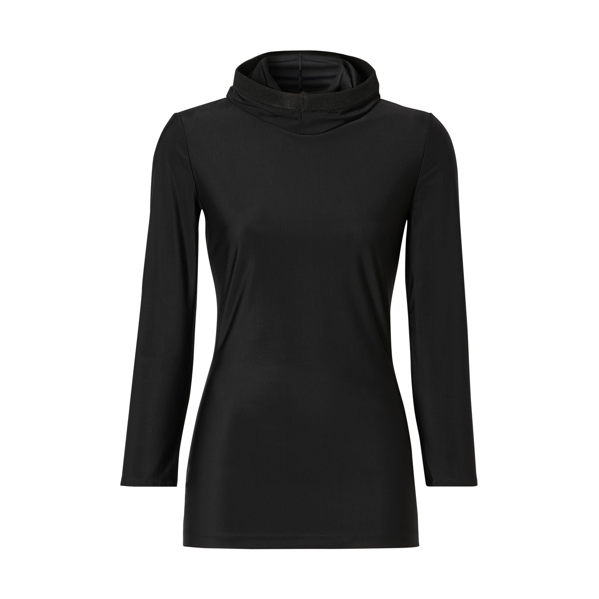 BLACK Haut à capuche en jersey stretch