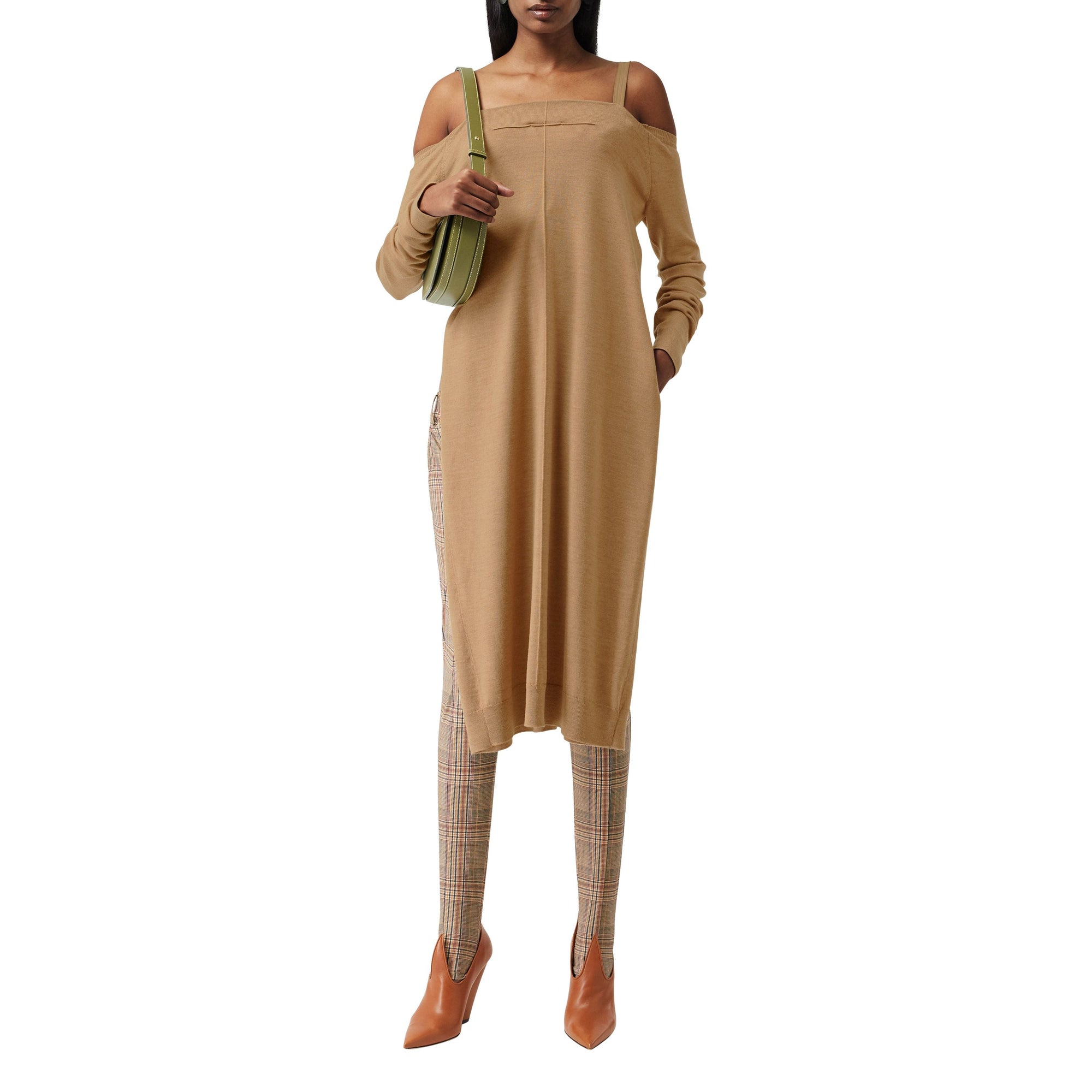 BISCUIT Robe pull déstructurée en laine