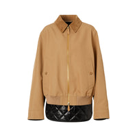 BISCUIT Veste Harrington déstructurée en laine technique