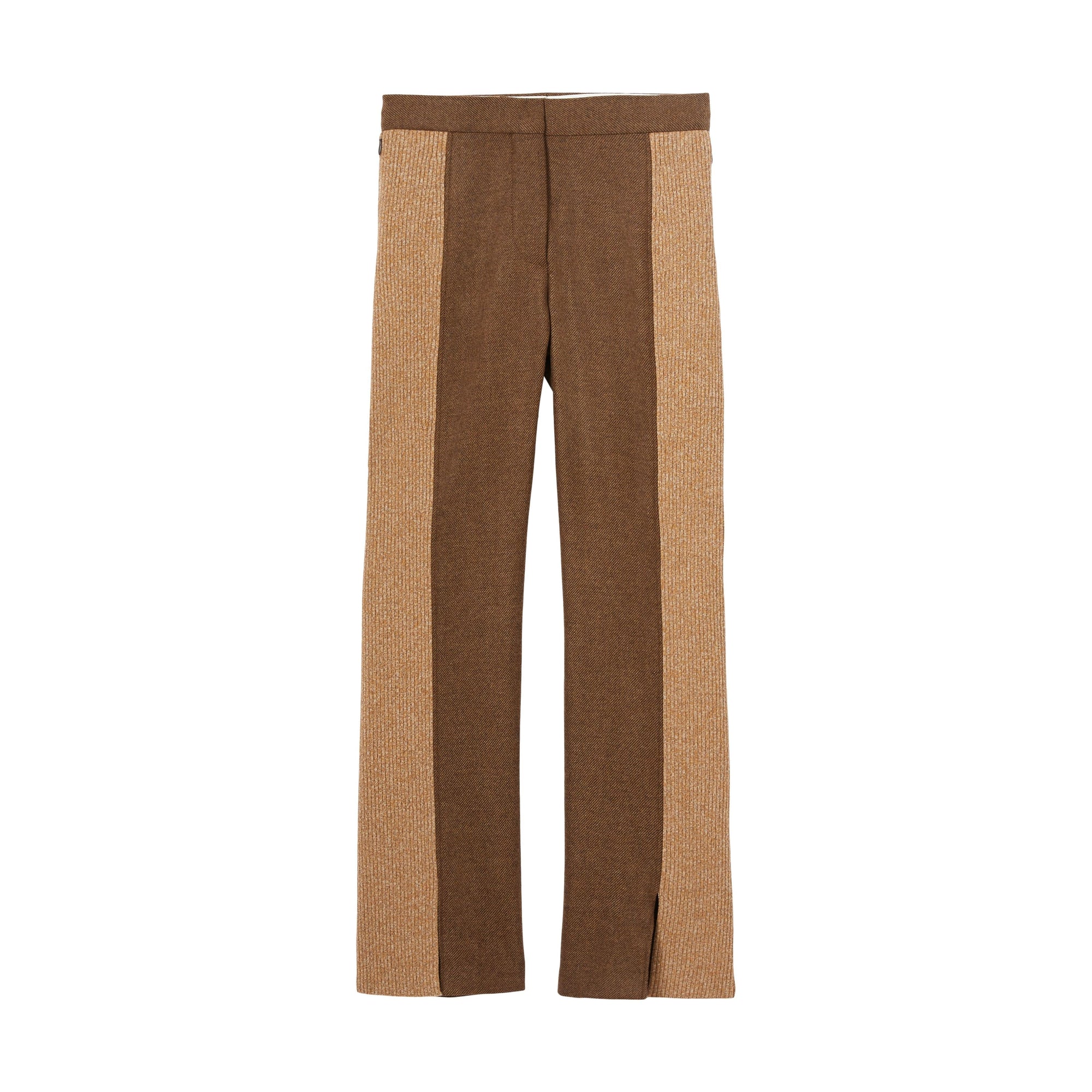 DARK TAN Pantalon tailleur sur mesure en laine et cachemire