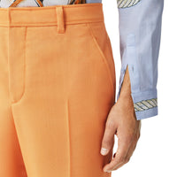 AMBER ORANGE Pantalon ample en mohair et laine