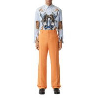 AMBER ORANGE Pantalon ample en mohair et laine