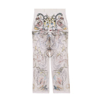 WHITE IP PRINT Short en coton avec soie et illustration marine
