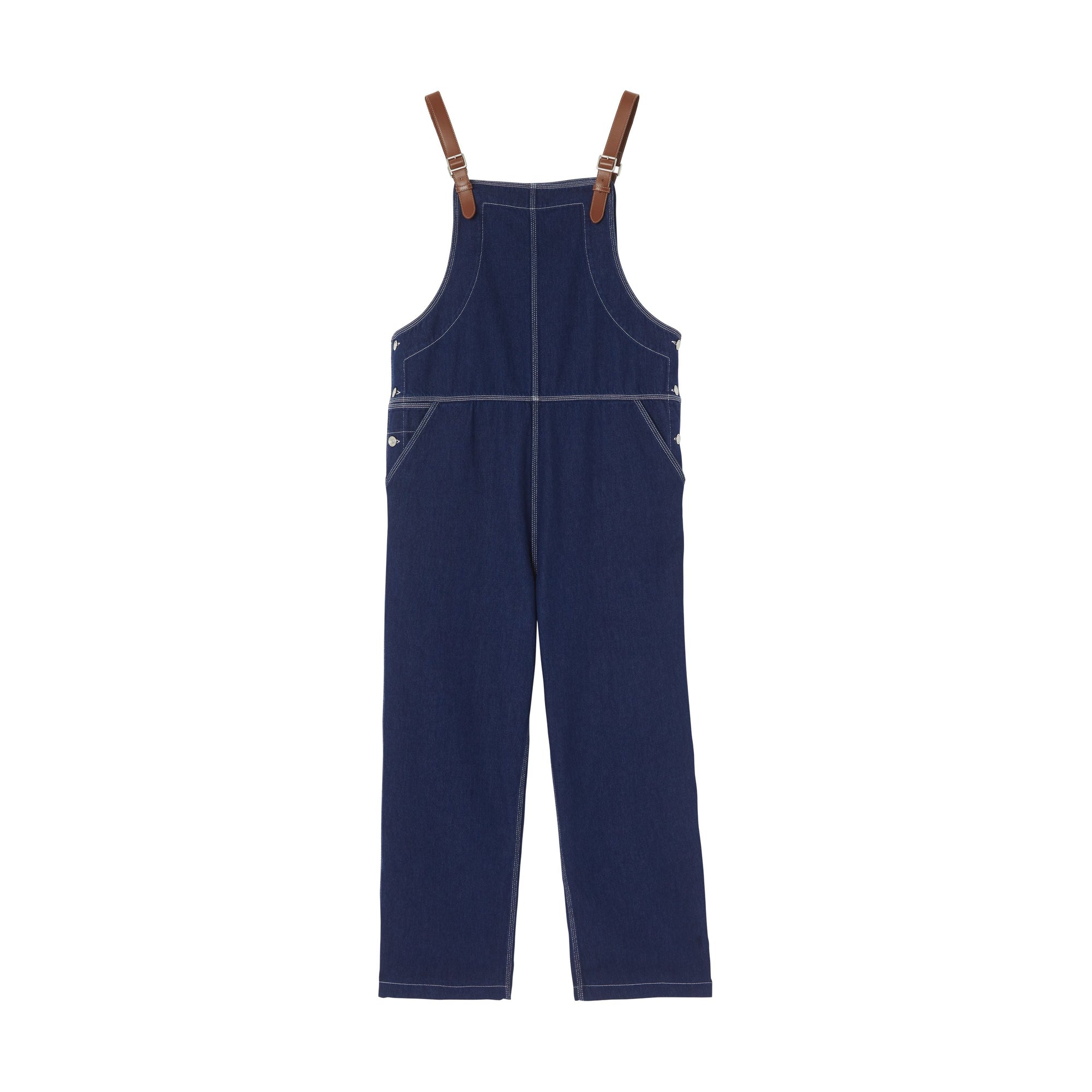 DARK CANVAS BLUE Salopette en denim surpiqué