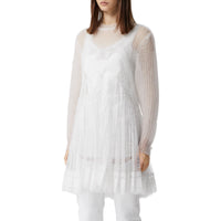 OPTIC WHITE Pull déstructuré en maille technique