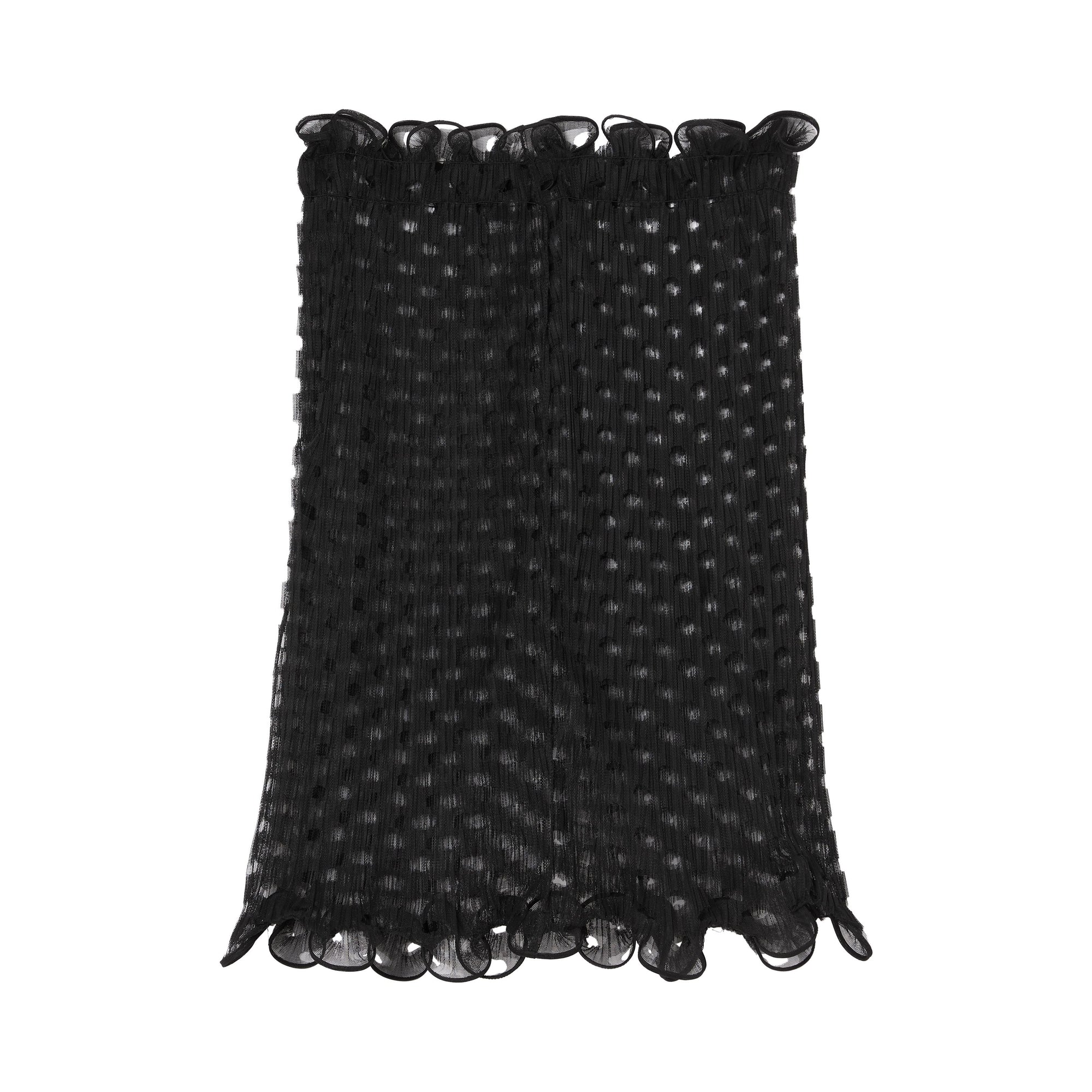 BLACK Jupe en tulle à volants