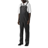 BLACK Salopette en cuir avec aileron de requin