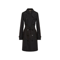 Trench-coat en taffetas à capuche amovible - Noir